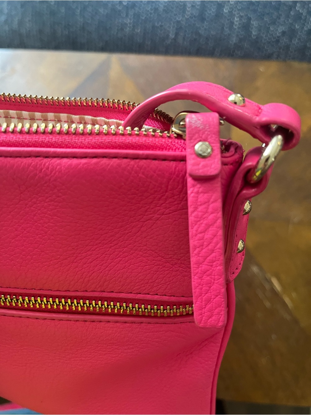 kate spade Bright Pink Leather Crossbody Bag - Picture 13 of 13